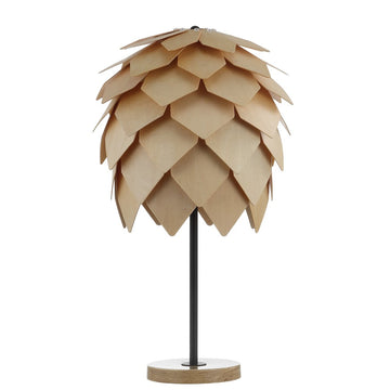 Simon 20.5" Pinecone Wood/Metal LED Table Lamp - JONATHAN Y